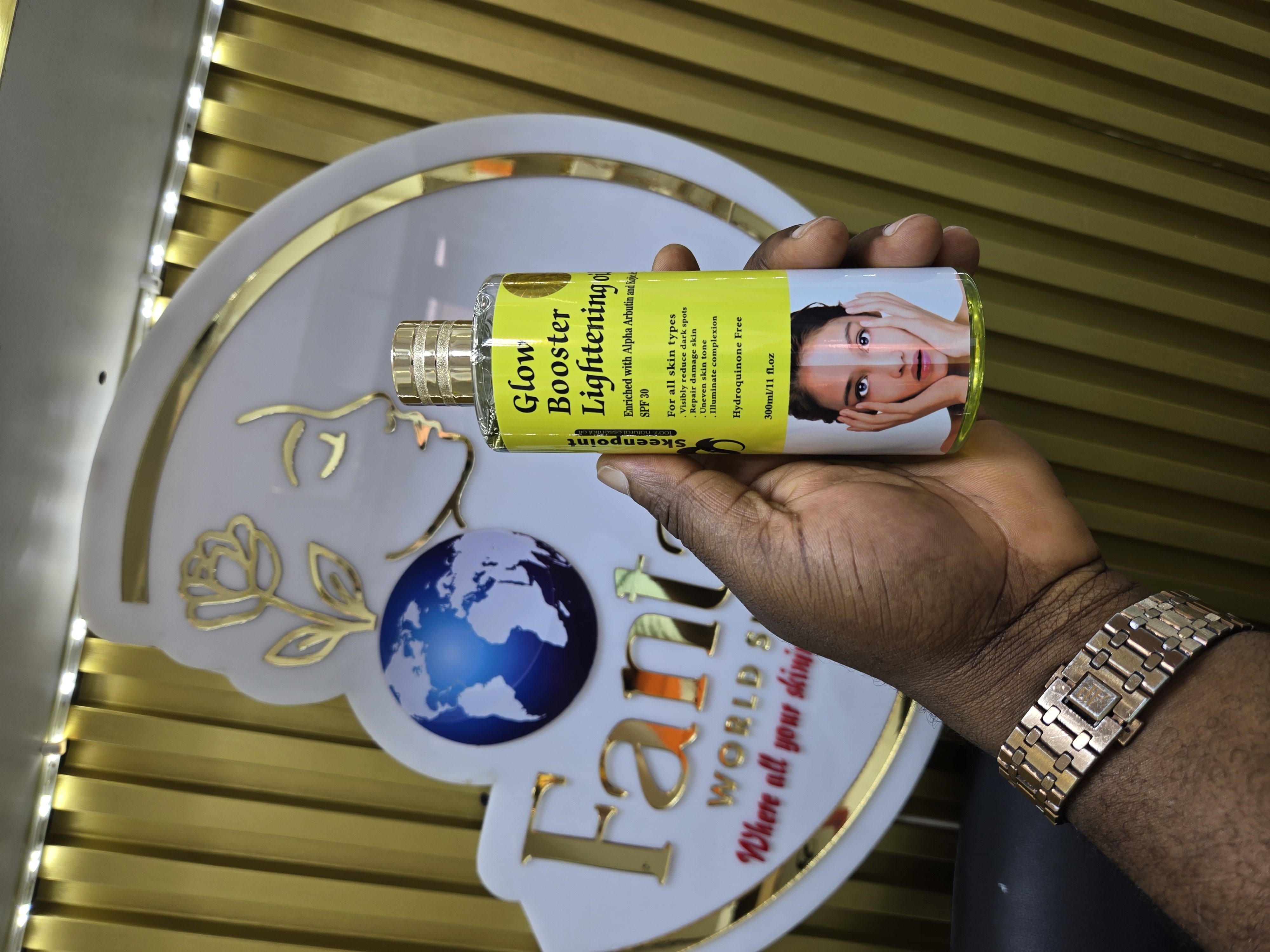 Glow booster lightening oil