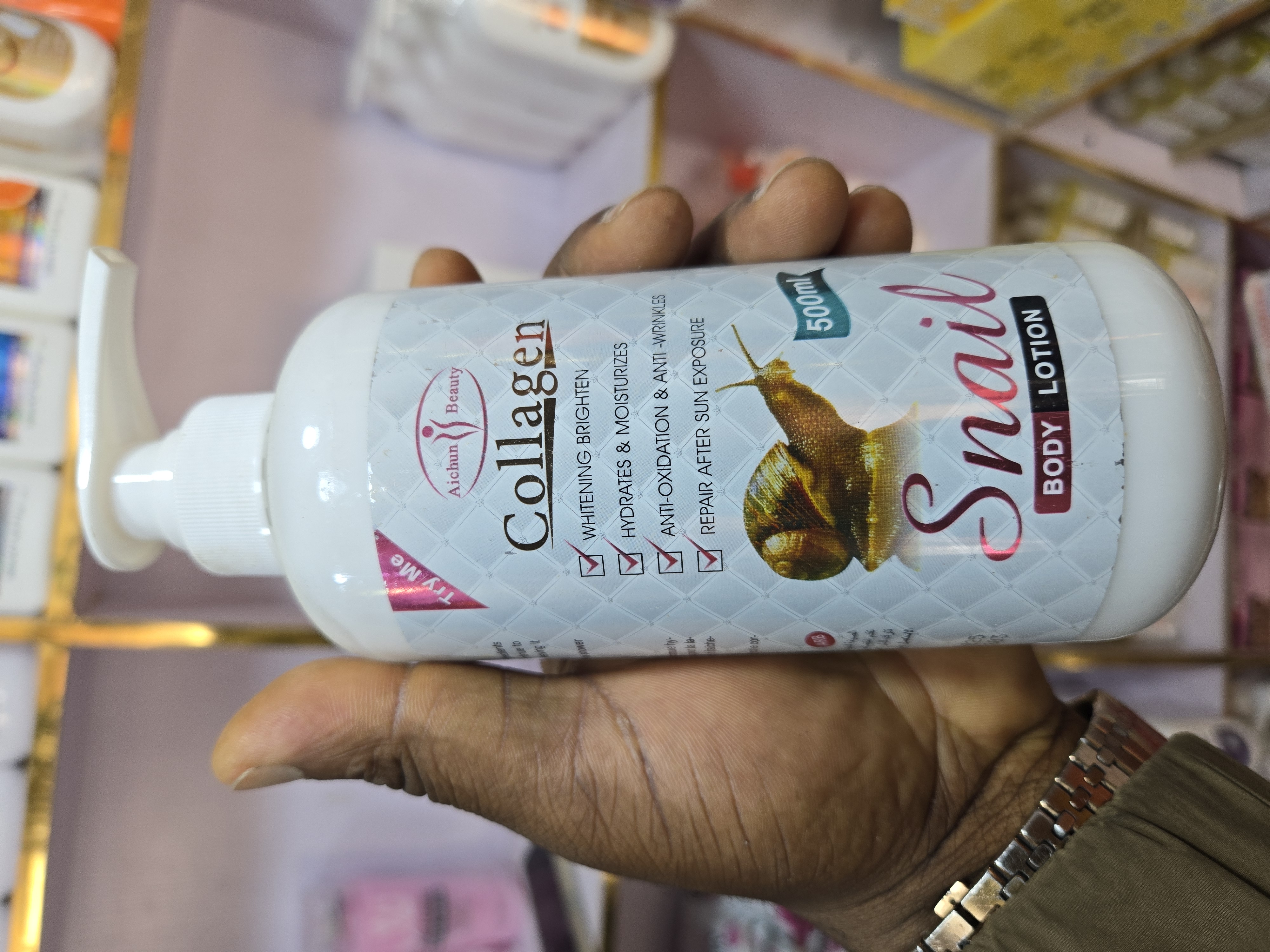 Snail collagen lotion